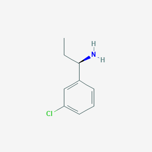 molecular formula C9H12ClN B1361660 (R)-1-(3-Chlorophenyl)propan-1-amine CAS No. 1168139-52-3