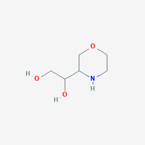 molecular formula C6H13NO3 B13616600 1-(Morpholin-3-yl)ethane-1,2-diol 