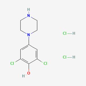 2,6-Dichloro-4-(piperazin-1-yl)phenol dihydrochloride