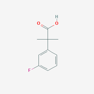 molecular formula C10H11FO2 B1361664 2-(3-Fluorophenyl)-2-methylpropanoic acid CAS No. 93748-20-0