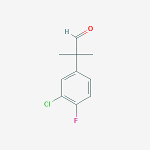 2-(3-Chloro-4-fluorophenyl)-2-methylpropanal