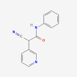 2-cyano-N-phenyl-2-(pyridin-3-yl)acetamide