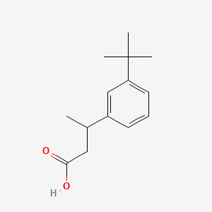 molecular formula C14H20O2 B13616673 3-(3-Tert-butylphenyl)butanoic acid 