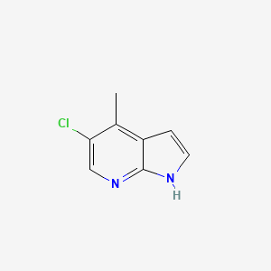molecular formula C8H7ClN2 B1361669 5-氯-4-甲基-1H-吡咯并[2,3-b]吡啶 CAS No. 1020056-87-4