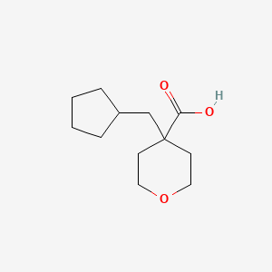 4-(Cyclopentylmethyl)tetrahydro-2h-pyran-4-carboxylic acid