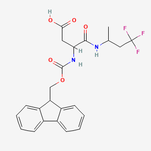 3-({[(9H-fluoren-9-yl)methoxy]carbonyl}amino)-3-[(4,4,4-trifluorobutan-2-yl)carbamoyl]propanoic acid