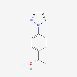 (S)-1-(4-(1h-Pyrazol-1-yl)phenyl)ethan-1-ol