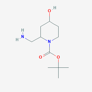 Tert-butyl 2-(aminomethyl)-4-hydroxypiperidine-1-carboxylate