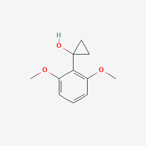 molecular formula C11H14O3 B13616743 1-(2,6-Dimethoxyphenyl)cyclopropan-1-ol 