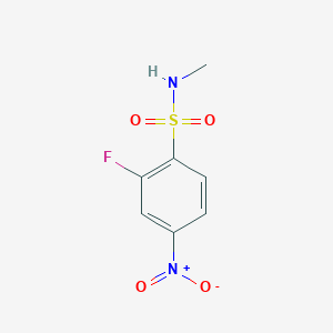 molecular formula C7H7FN2O4S B13616749 2-fluoro-N-methyl-4-nitrobenzenesulfonamide 