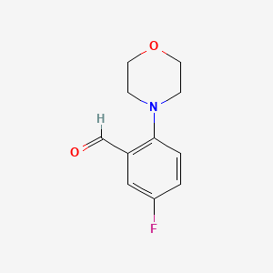 B1361675 5-Fluoro-2-(morpholin-4-yl)benzaldehyde CAS No. 883535-68-0