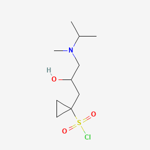 1-(2-Hydroxy-3-(isopropyl(methyl)amino)propyl)cyclopropane-1-sulfonyl chloride