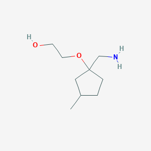 2-((1-(Aminomethyl)-3-methylcyclopentyl)oxy)ethan-1-ol