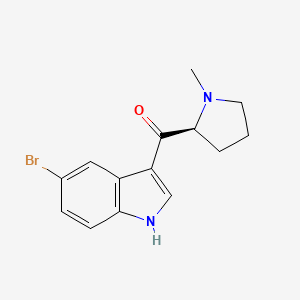 5-bromo-3-[(2S)-1-methylpyrrolidine-2-carbonyl]-1H-indole