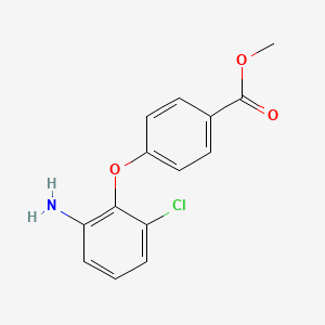 molecular formula C14H12ClNO3 B1361687 4-(2-氨基-6-氯苯氧基)苯甲酸甲酯 CAS No. 946772-71-0