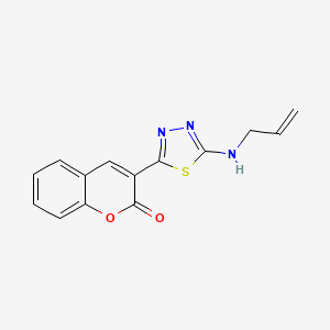 3-{5-[(prop-2-en-1-yl)amino]-1,3,4-thiadiazol-2-yl}-2H-chromen-2-one