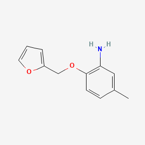 B1361697 2-(2-Furylmethoxy)-5-methylaniline CAS No. 946715-63-5