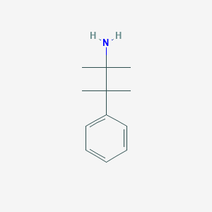 molecular formula C12H19N B13616984 2,3-Dimethyl-3-phenylbutan-2-amine 