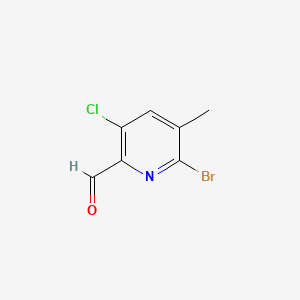 6-Bromo-3-chloro-5-methylpyridine-2-carbaldehyde