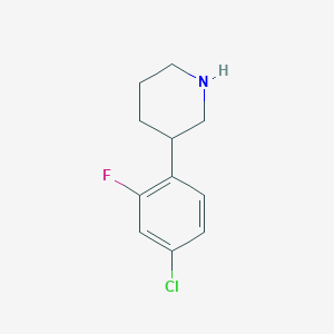 3-(4-Chloro-2-fluorophenyl)piperidine