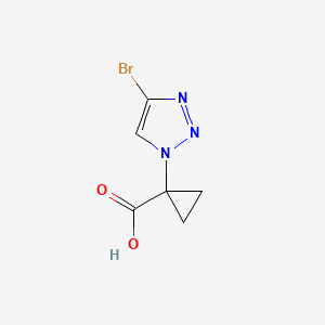 1-(4-bromo-1H-1,2,3-triazol-1-yl)cyclopropane-1-carboxylicacid