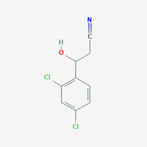 3-(2,4-Dichlorophenyl)-3-hydroxypropanenitrile