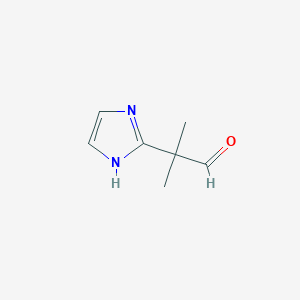 2-(1H-imidazol-2-yl)-2-methylpropanal