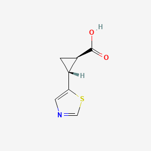 rac-(1R,2R)-2-(1,3-thiazol-5-yl)cyclopropane-1-carboxylicacid,trans