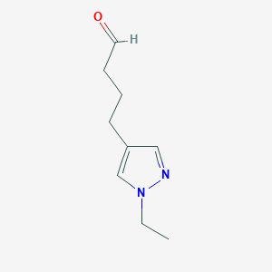 4-(1-Ethyl-1h-pyrazol-4-yl)butanal