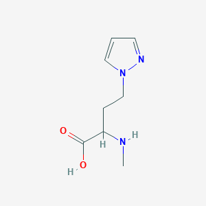 2-(Methylamino)-4-(1h-pyrazol-1-yl)butanoic acid