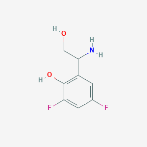 2-(1-Amino-2-hydroxyethyl)-4,6-difluorophenol