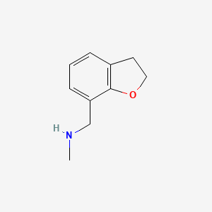 molecular formula C10H13NO B1361734 N-甲基-[(2,3-二氢苯并[b]呋喃-7-基)甲基]胺 CAS No. 389845-43-6