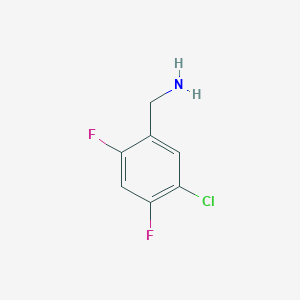 molecular formula C7H6ClF2N B1361736 5-Chloro-2,4-difluorobenzylamine CAS No. 924818-16-6