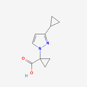 1-(3-cyclopropyl-1H-pyrazol-1-yl)cyclopropane-1-carboxylicacid