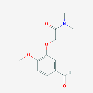 2-(5-formyl-2-methoxyphenoxy)-N,N-dimethylacetamide