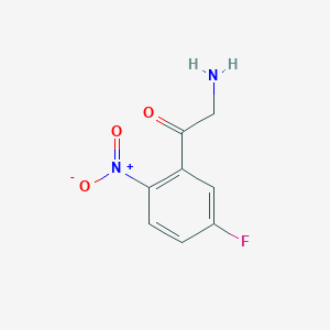 2-Amino-1-(5-fluoro-2-nitrophenyl)ethan-1-one