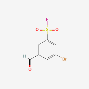 3-Bromo-5-formylbenzene-1-sulfonylfluoride