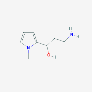 3-amino-1-(1-methyl-1H-pyrrol-2-yl)propan-1-ol