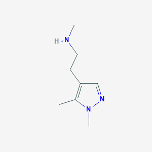 2-(1,5-Dimethyl-1h-pyrazol-4-yl)-N-methylethan-1-amine