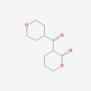 3-(Oxane-4-carbonyl)oxan-2-one