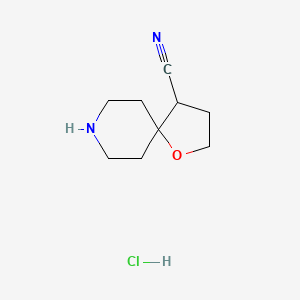 1-Oxa-8-azaspiro[4.5]decane-4-carbonitrile hydrochloride