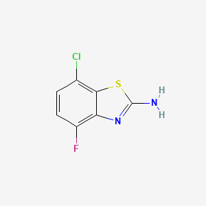 molecular formula C7H4ClFN2S B1361753 7-氯-4-氟苯并[d]噻唑-2-胺 CAS No. 872365-04-3