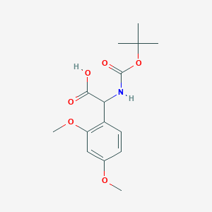 (2R)-2-(2,4-Dimethoxyphenyl)-2-[(tert-butoxy)carbonylamino]acetic acid