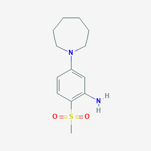 B1361758 5-Azepan-1-yl-2-(methylsulphonyl)aniline CAS No. 942474-92-2