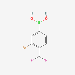 (3-Bromo-4-(difluoromethyl)phenyl)boronic acid