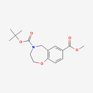 4-Tert-butyl 7-methyl 2,3,4,5-tetrahydro-1,4-benzoxazepine-4,7-dicarboxylate