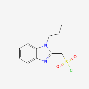 (1-Propyl-1h-benzo[d]imidazol-2-yl)methanesulfonyl chloride