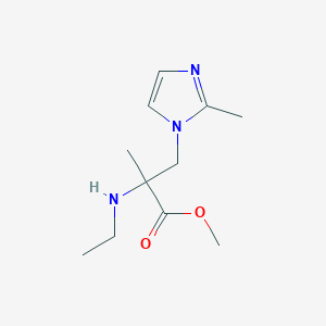 Methyl 2-(ethylamino)-2-methyl-3-(2-methyl-1h-imidazol-1-yl)propanoate