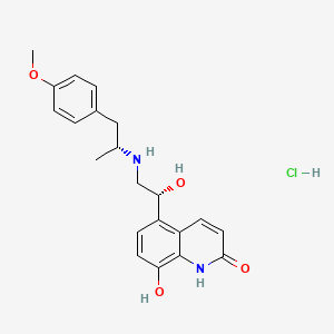 molecular formula C21H25ClN2O4 B1361783 Carmoterol hydrochloride CAS No. 100429-08-1