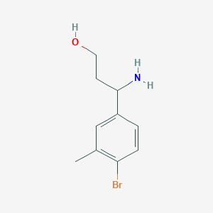 3-Amino-3-(4-bromo-3-methylphenyl)propan-1-ol